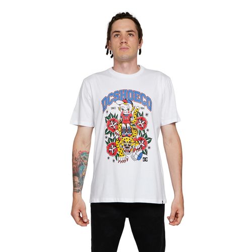 Camiseta DC Shoes M/C Tiger Branco