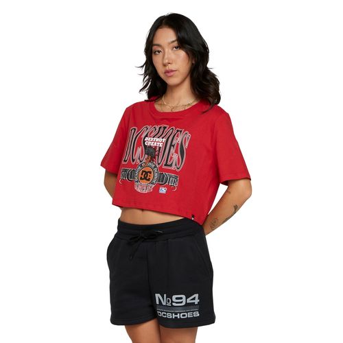 Camiseta DC Shoes M/C Shy Town Crop Vermelho